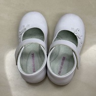 [女童 27碼 no no house 白色返學鞋] 白皮鞋 白鞋 白色鞋 nono house 魔術貼 white uniform shoes size 27 兒童鞋 另有白波鞋 運動鞋 dr ko