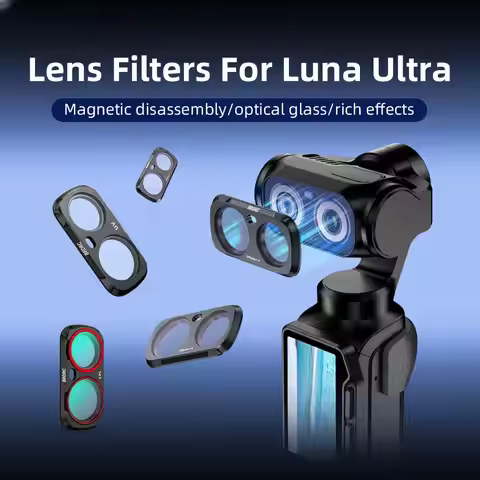 UV CPL LPR ND16 VND Lens Filter For Insta360 Luna Ultra Black Soft Filter Magnetic Quick-Swap Camera