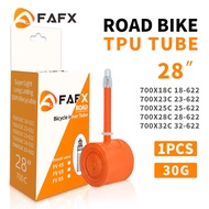 FAFX Ultralight Tpu Inner Tube 700x18/23/25/28/32C Road Bike Inner Tube Long Lasting 100% Recyclable Bike Parts