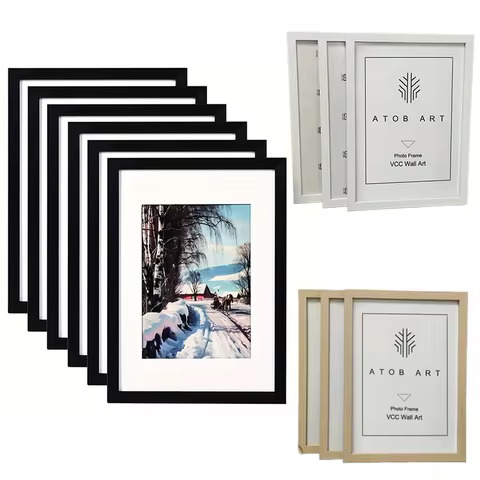 1PC Wooden Photo Frames For Picture Wall 10X15 15X20 20X25 A4 Pictures Frame Stand For Pictures Phot