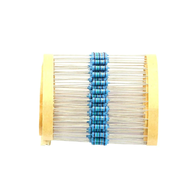 20pcs 1W Metal film resistor 1% 0.1R ~ 2.2M 10R 22R 47R 100R 330R 1K 4.7K 10K 22K 47K 100K 330K 470K