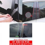 Car Door Pillar Post Trim for BMW X3, X5, X6, X1 Fitting B-Pillars Accessories