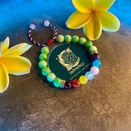 CAKRADAYU Tridatu Cakra 7 Crystal Stone Bracelet with Natural Jade Stone - Chakra Energy Bracelet fo