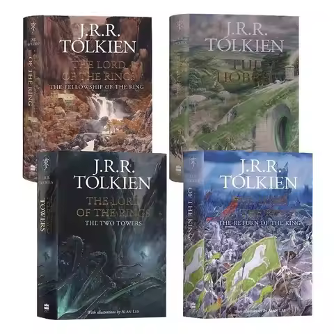 The Lord of the Rings The Hobbit 4 volumes English novel books