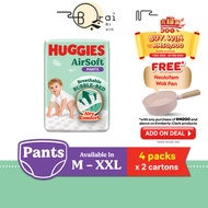 One hundred percent healthy HUGGIES AirSoft Pants M46/ L36/ XL30/ XXL24 (8 Packs)