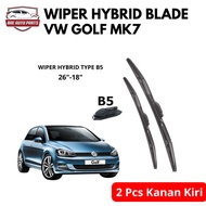 Volkswagen Golf MK7 Hybrid Wiper Blades, Right Pair Front WiperKiri