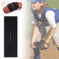 [COD] Baseball Glove Strap, Long-Lasting Practical Design Baseball Glove Wrap Band, Elastic Black Ma
