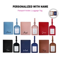 MOLYGO Personalised Name Passport Holder | Luggage Tag | Christmas Gift | Farewell gift | Passport c