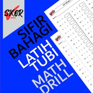 Latih Tubi Matematik - Sifir Bahagi | Latihan Math Drill | PDF Printable