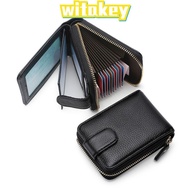 WITAKEY Card Holder, Leather Rfid Card Bag, RFID NFC Wallet Unisex