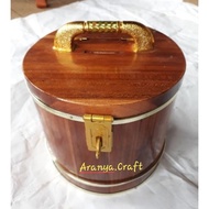 Piggy Bank Large Teak Wood 7 8 9 Inches More Information Read Below.
