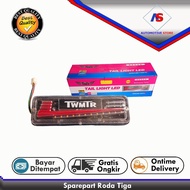 MERAH [68N] TWMTR Motorcycle LED Rear Light Spare Parts Black Red, Genuine parts, ADVANCED TECH