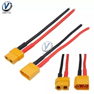1 Pair XT60 Connector Female / Male Connector Plug with Housing 10CM Silicon Wire 12AWG Banana Plug 