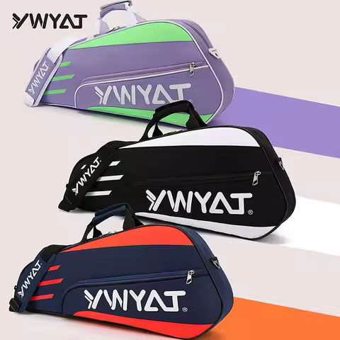 Sturdy YWYAT Tennis Bag Badminton Bag Waterproof Single Shoulder Backpack Tennis Badminton Racket Ba