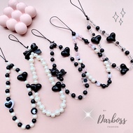 HTC- Premium Phone Strap / BLACK SERIES / Tali hp / Gantungan HP ESTETIK / Tali gantungan HP / Luxur