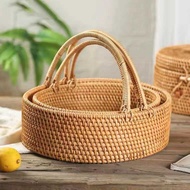 Rattan Basket Rattan Basket Storage Basket Snack Basket Fruit Basket Rattan Basket Picking Basket Pi