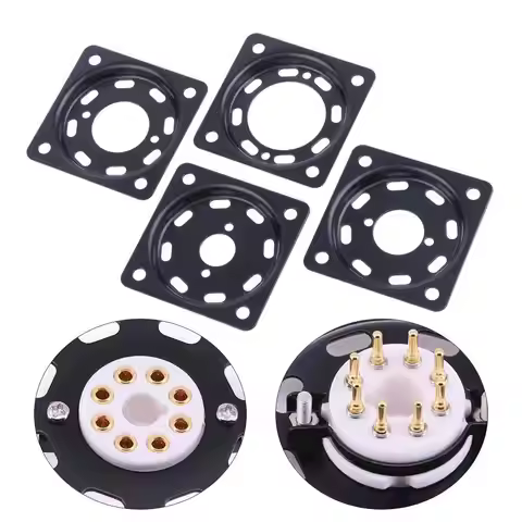 【xxx】Metal Iron Plate Shock Proof Board Vacuum Tube Socket Mounting Plate For 2A3 300B KT88 6SN7 GZC