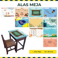 10 DESIGN ALAS MEJA | READY DESIGN | ALAS MEJA SEKOLAH | HIASAN KELAS | MURAH |