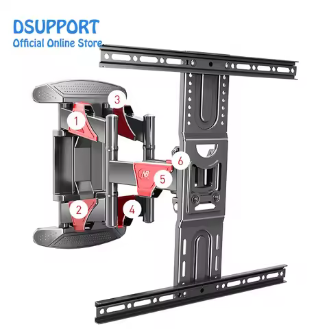 NB P5 TV wall mount full motion heavy duty 40-70 inch LCD LED TV Wall Mount Bracket 6 Swing Arms Rac