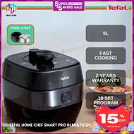 Tefal CY638 Multi Pressure Cooker Home Chef Smart Pro IH 5.0 Litre with 2 Pots CY638D Periuk Tekanan