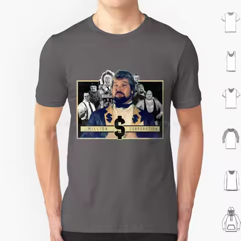 Million Dollar Corporation Roster T Shirt 6xl Cotton Cool Tee Million Dollar Man Wrestling Prowrestl