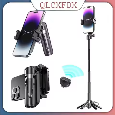 New Latest Upgrade P15 Mini Portable Phone Holder Selfie Stick P15T Mini Adds Bluetooth Remote Contr