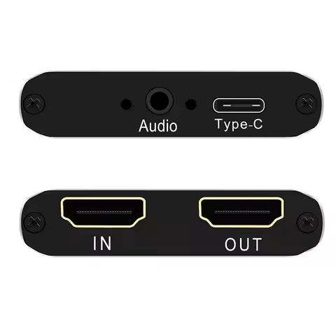 HDMI to USB 2.0 TYPE C Video Capture Card Full HD UVC Playback Card for Live Streaming Support vMix