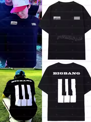 2026 Bigbang 20th Anniversary Concert T-Shirt G-Dragon fans Short Sleeve women Breathable Sweat Abso