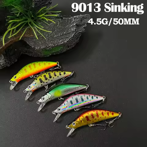 4.5g 50mm Trout Fishing Lures Sinking Minnow Lure Eden 50S Artificial Hard Bait ABS Freshwater Fishi
