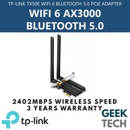 TP-LINK Archer TX50E AX3000 WiFi 6 Dual Band Wireless Bluetooth 5.0 PCIe Adapter