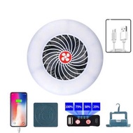 全城熱賣 - USB充電風扇燈直播多功能帳篷野營燈，款式:風扇燈