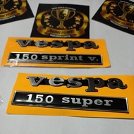 Vespa Super Sprint Logo Accessories 3 Rows 2 Rows