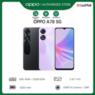 OPPO A78 5G [8GB + 8GB Extended RAM | 128GB ROM] , Original Oppo Malaysia