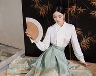 碧波游 新中式中國風 織金漢服馬面裙 上衣/半裙