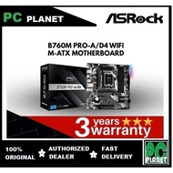 ASROCK B760M PRO-A/D4 WIFI M-ATX MOTHERBOARD