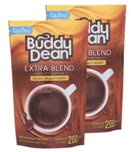 Buddy Dean Extra Blend Instant Coffee บัดดี้ดีน เอ็กซ์ตร้าเบลนด์ กาแฟสำเร็จรูป 200g. (2packs)