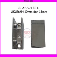 Glass Clip U-Clip/ - U-Clip Box - U-Shaped Glass Clip, No Drilling, Glass Clip Shelf to the Wall, Sh