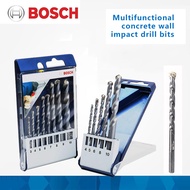 Bosch Concrete drill bit Multifunctional Impact Drill Bits Home Concrete Brick Wall Drilling Triangle Shank 5Pcs Masonry Bit Set