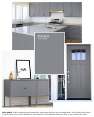 DAVIES AQUA GLOSS-IT Water-Based Quick Dry Enamel Paint GRAY