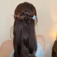 JEREMY1 Tassel Butterfly Hair Stick, Hair Accessories Hanfu Ornament Chinese Style Hairpin, Sweet Zinc Alloy Pearl Cheongsam Hanfu Hair Fork Gifts