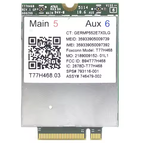 4G Module LT4211 T77H468 GOBI5000 LTE/EV-DO/HSPA+WWAN Card SPS:793116-001 for HP LT4211 Elitebook 74