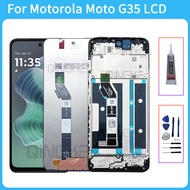 For Motorola Moto G35 LCD XT2433-5 Display Touch Screen Digitizer Assembly For Moto G35 LCD With Fra