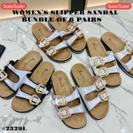 TWO STRAP SLIPPER SANDAL FOR WOMENS ( BUNDLE OF 6 PAIRS ) sandal perempuan