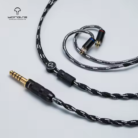 Yongse Piano Cable 6N Single Crystal Copper Upgrade Earphone Cable For IEMS Audio Accessories