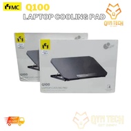 Qintech Q100 Universal Laptop Cooling Pad with USB Fan - High-Quality Portable Black