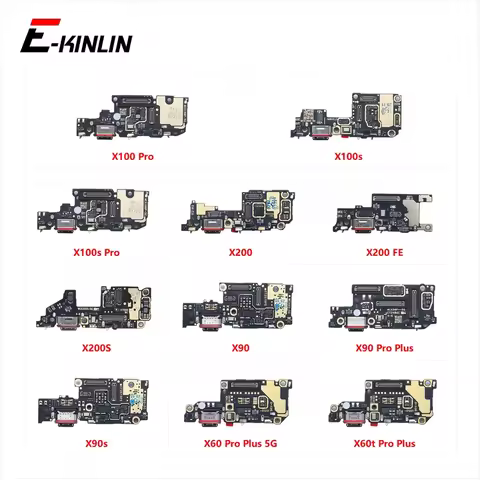 USB Charging Port Dock Plug Connector Charger Board Flex Cable For Vivo X100 X100s X200 FE X200S X90
