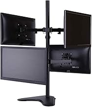 TV Mount,Sturdy 4 Monitor Desk Mount Stand/Height Adjustable Monitor Stand/Mount Fits Most LCD/LED Monitors 13-32 Inch