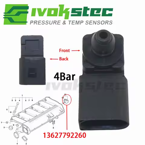 4Bar 13627792260 Fuel Injection System Intake Manifold Absolute Pressure Map Sensor For BMW 3 5 6 7 
