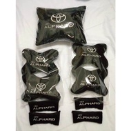 Toyota New Alphard variation accessories, car pillow, Headrest, embroidered back seat pad