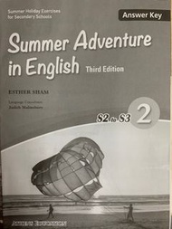 summer adventure in English s2-s3 ans key